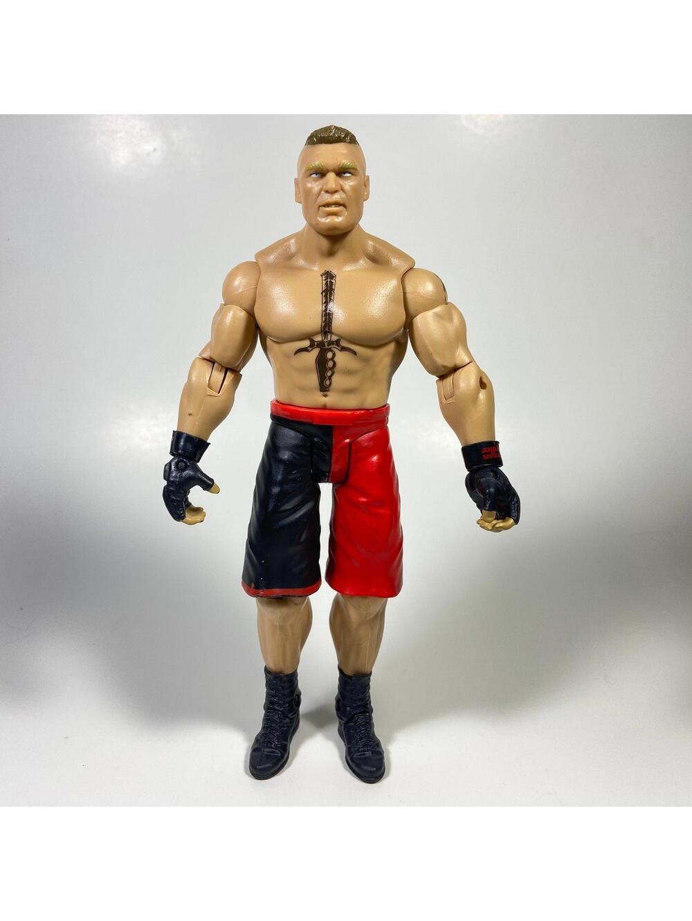 7” Mattel WWE Basic Battle Pack Brock Lesnar Figure - INCOMPLETE